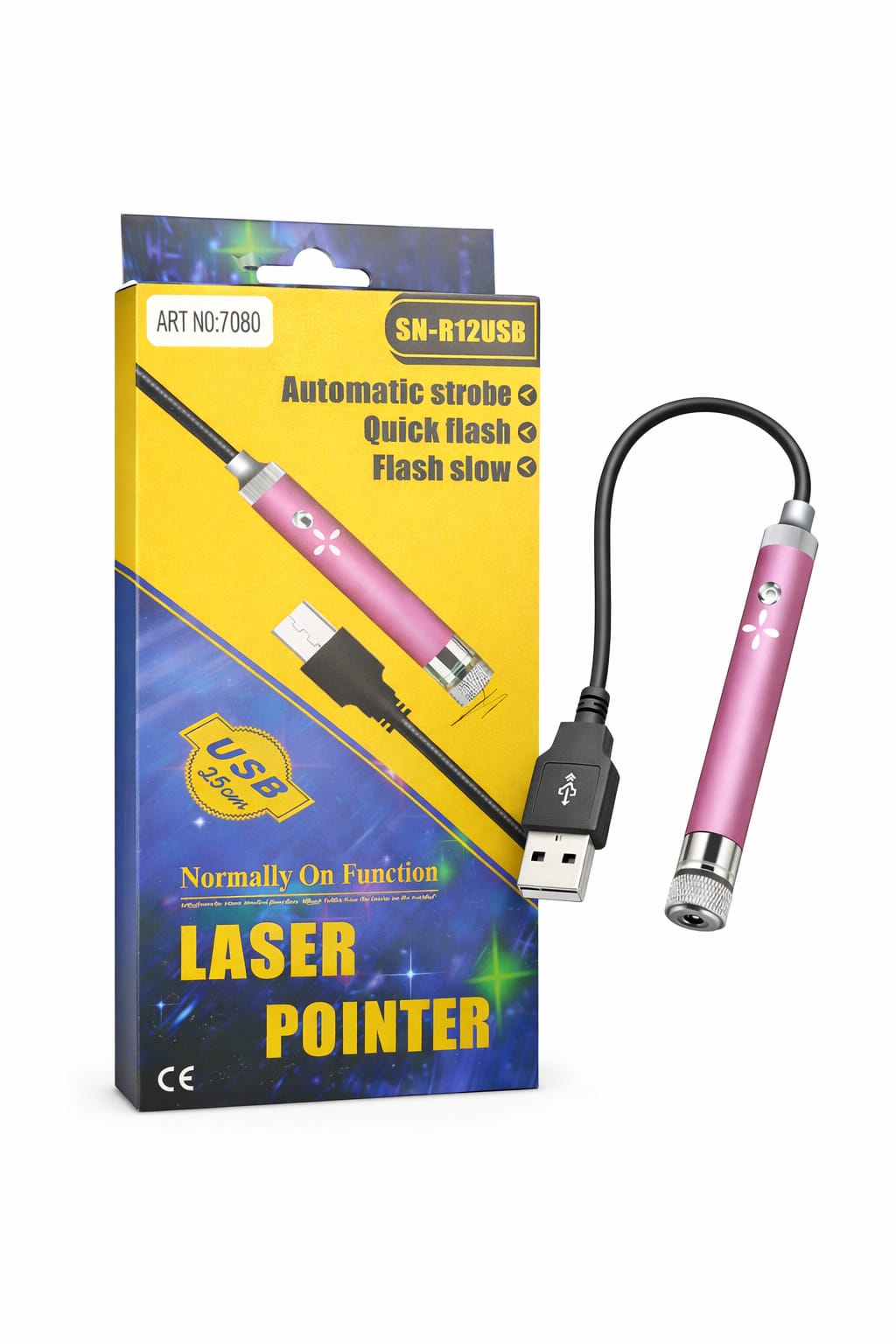 USB Laserpointer mit Stroboskop-Funktion